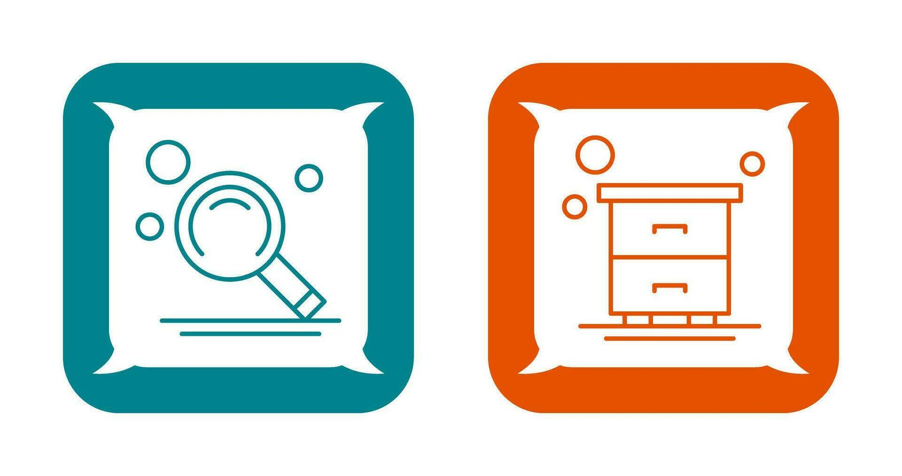 Search and Table Icon vector