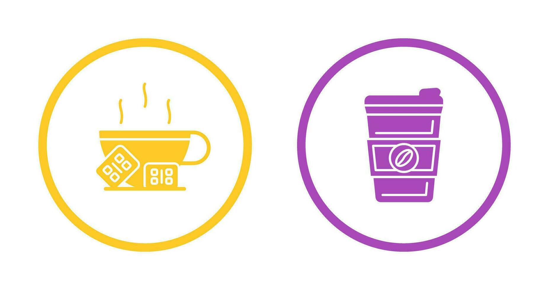 Hot Chocolate and Coffee Icon vector