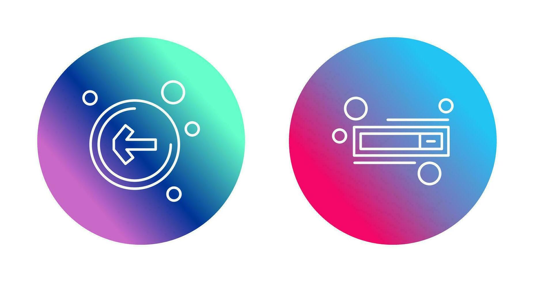 Left Arrow and Switch Icon vector