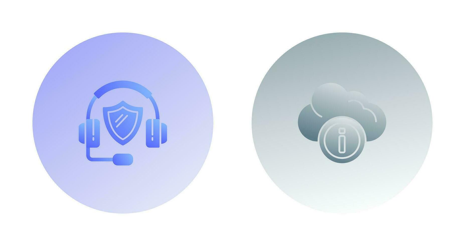 call center and cloud computing Icon vector