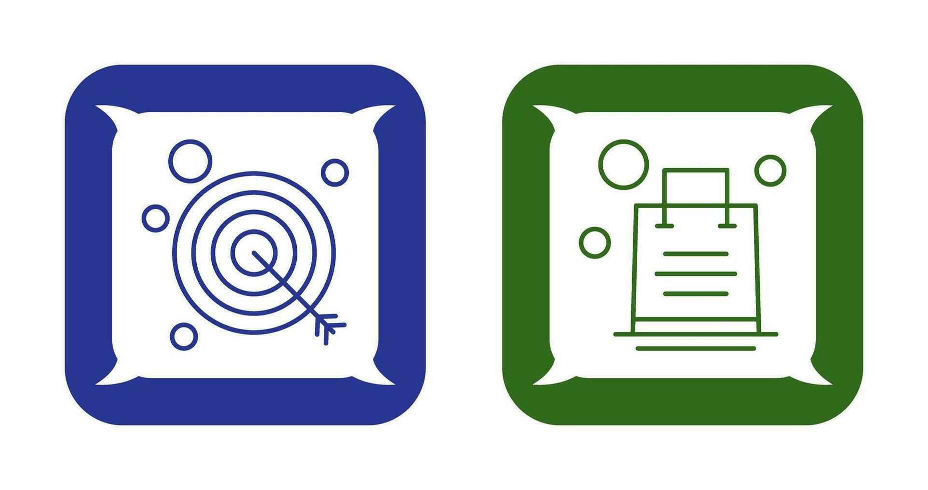 Shopping Bag and Target Icon vector