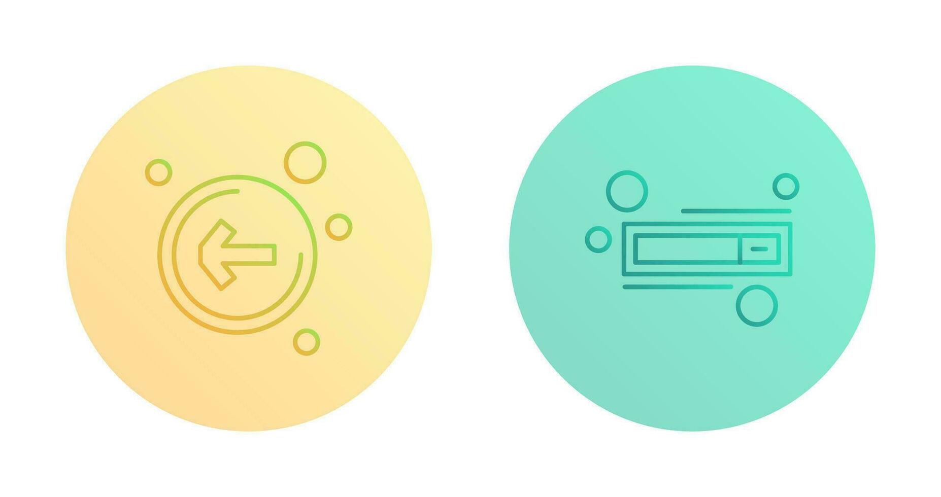 Left Arrow and Switch Icon vector