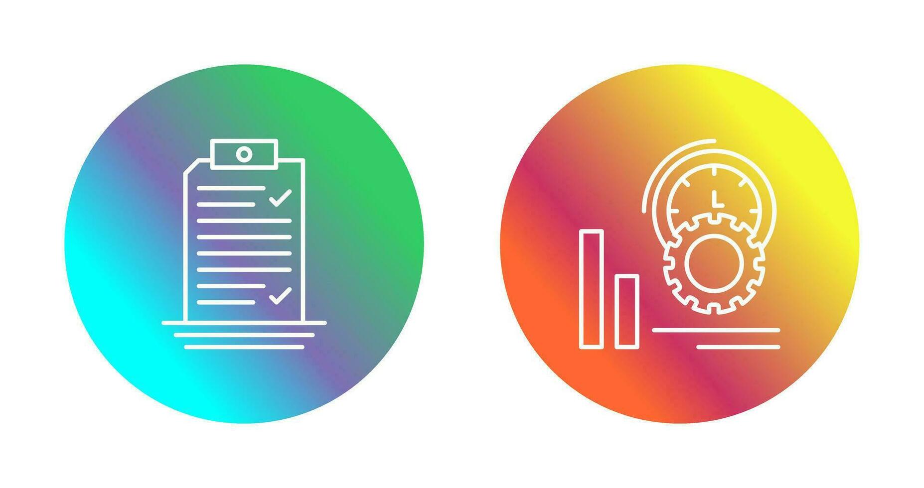 Check List and Performance Icon vector