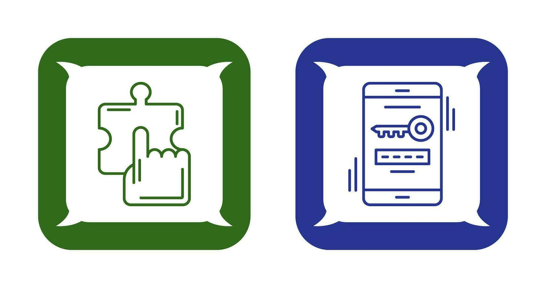 Quick Selection and One Time Password Icon vector