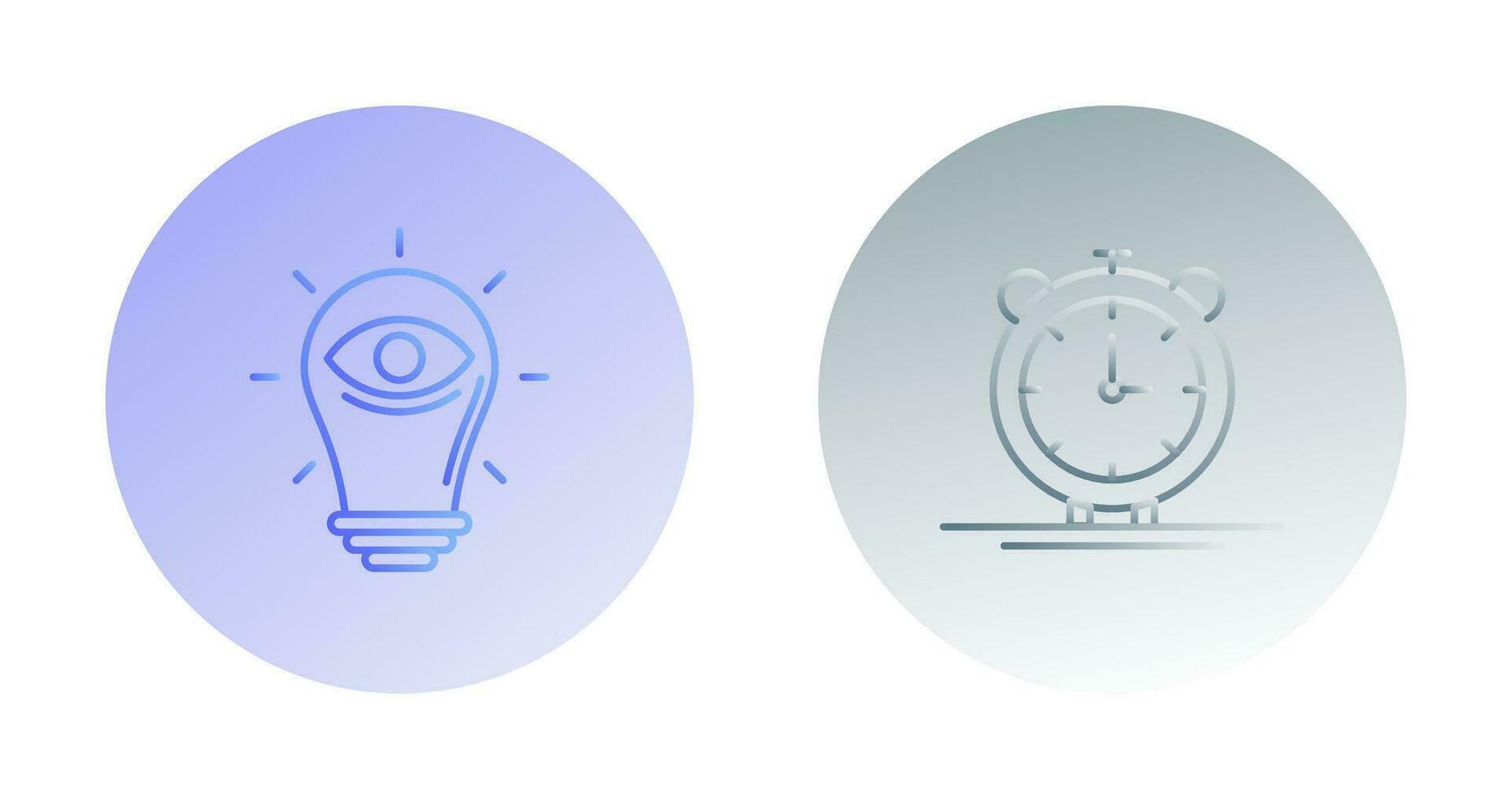 visionary and Alarm Bell Icon vector