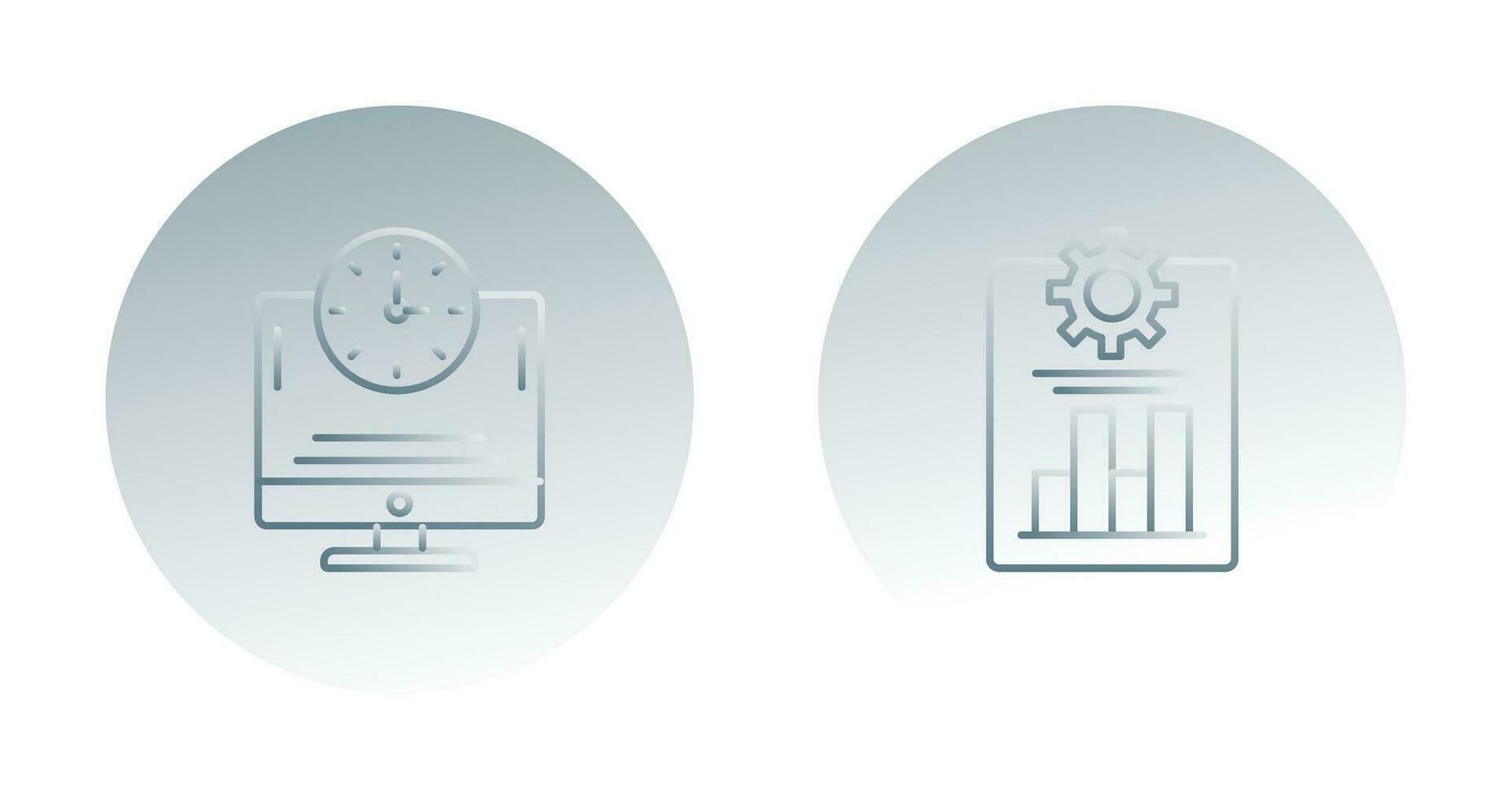 Productivity and Online Time Icon vector