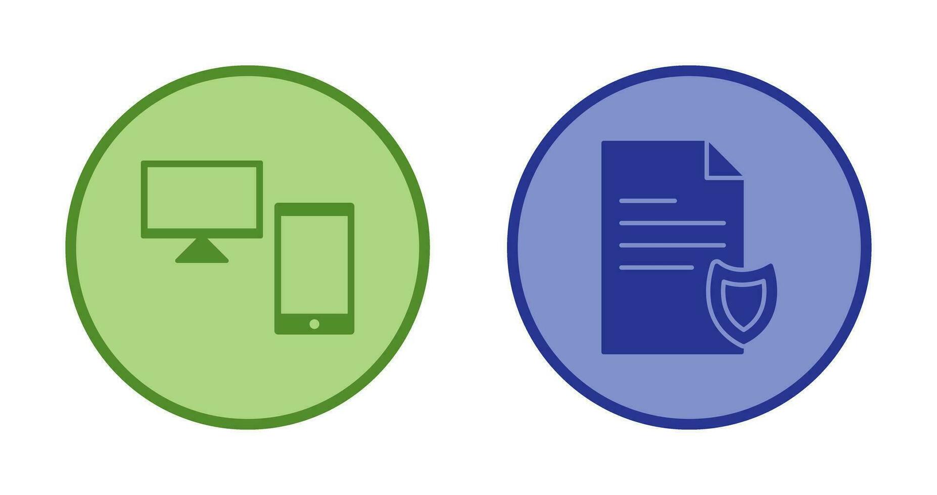 devices and private document  Icon vector