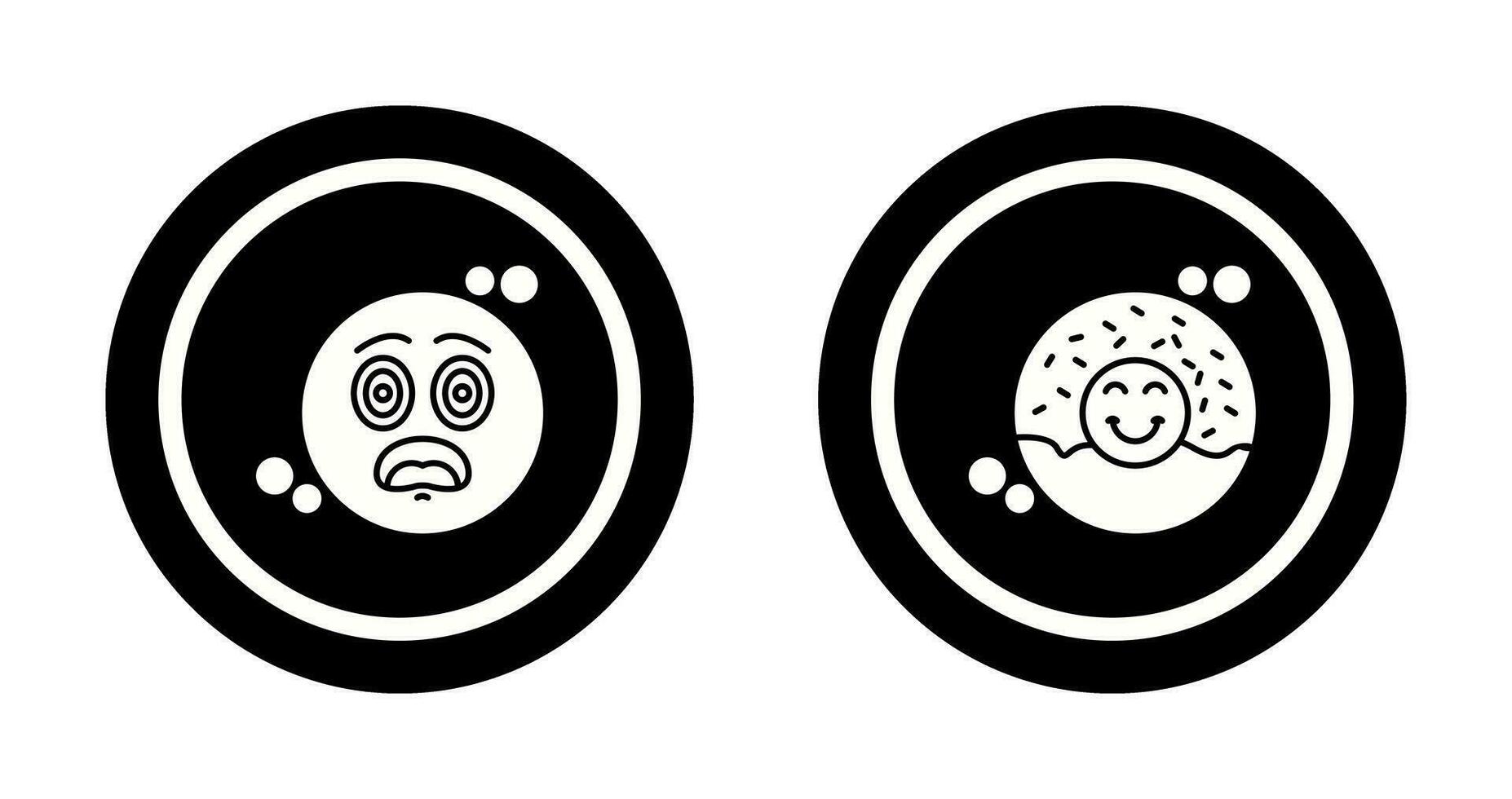 Dazed and Donut Icon vector