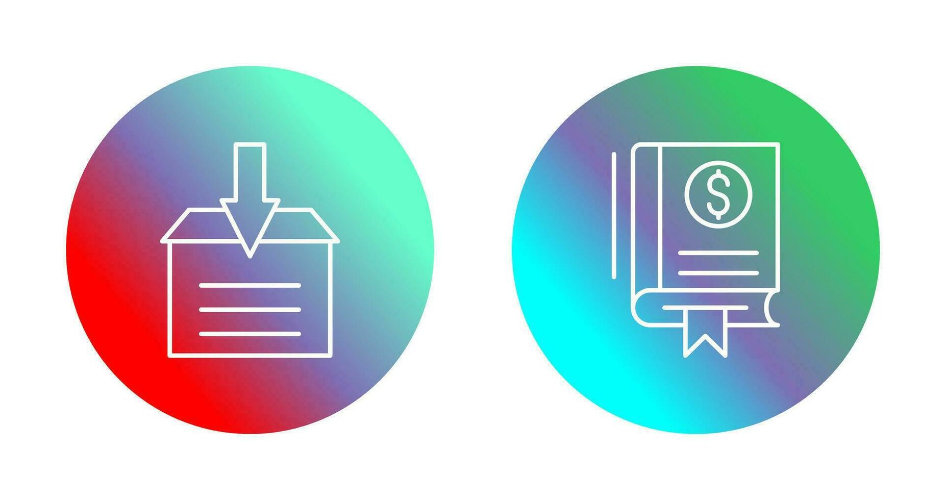 Finance and Archive Icon vector