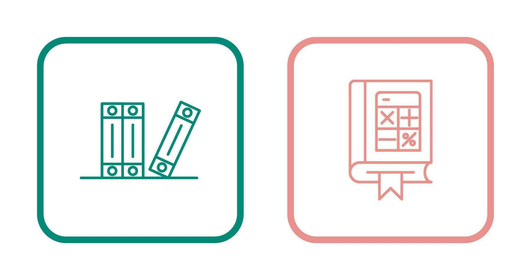 Archive and Mathematics Icon vector