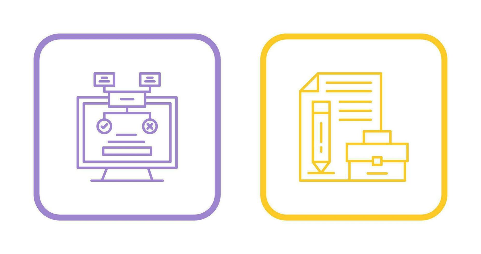 Methodology and Portfolio Icon vector