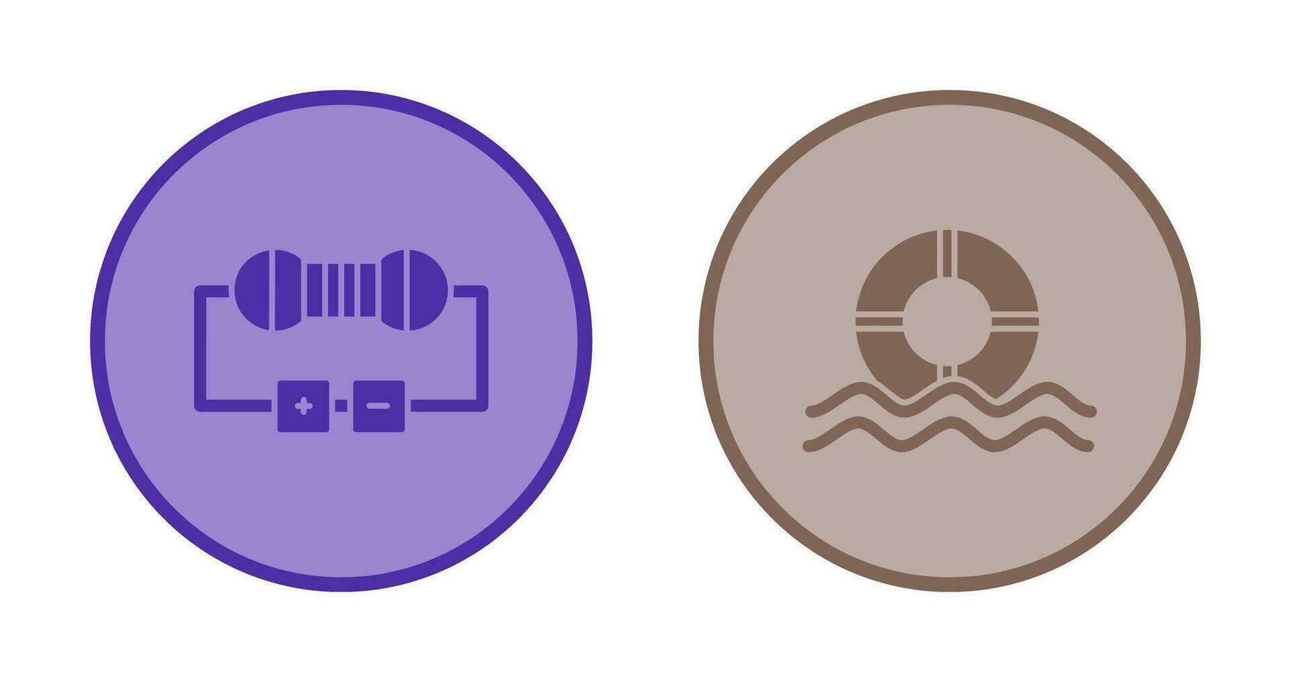 Resistor and  Float Icon vector