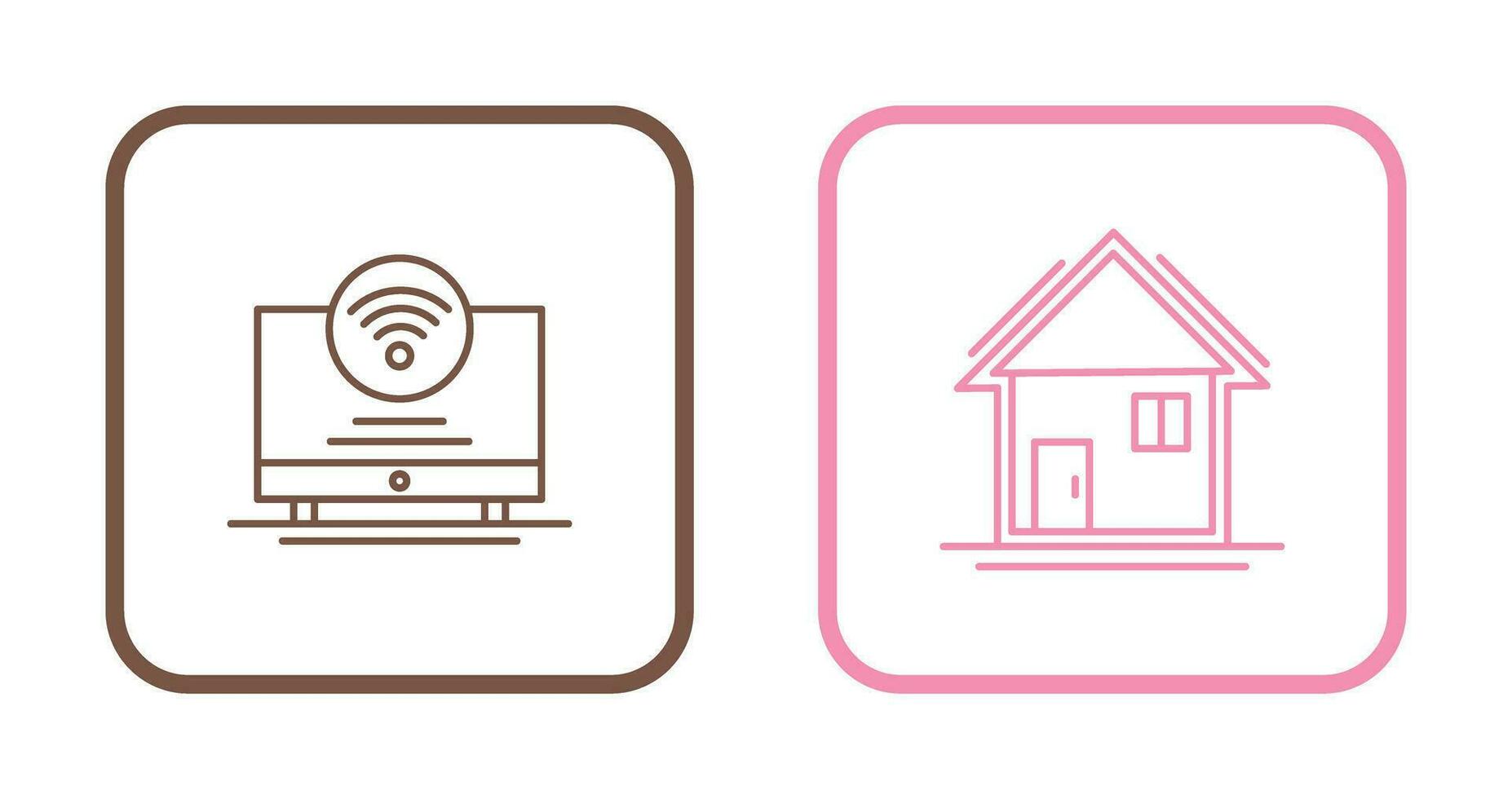 Led and Home Icon vector