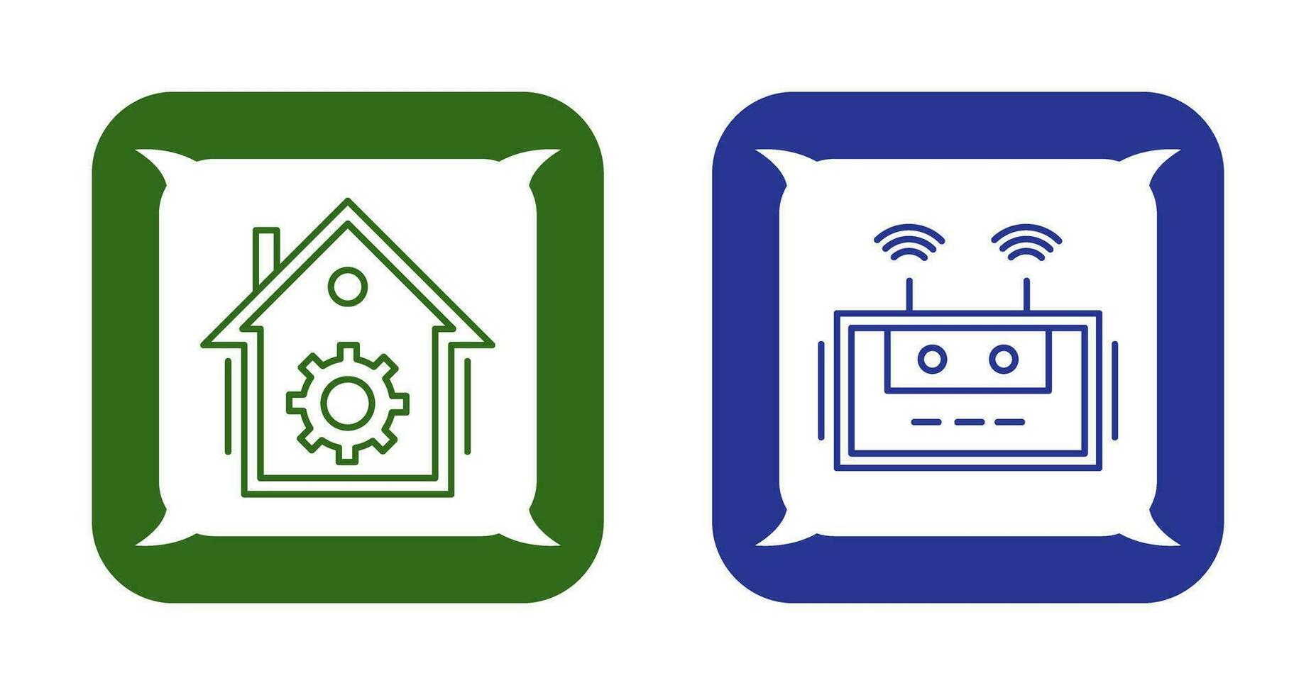 Home Automation and Router Icon vector