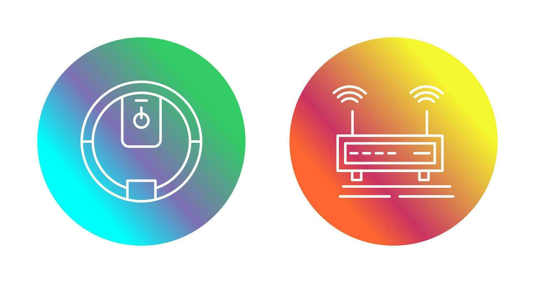 Power Button and Wifi Signals Icon vector