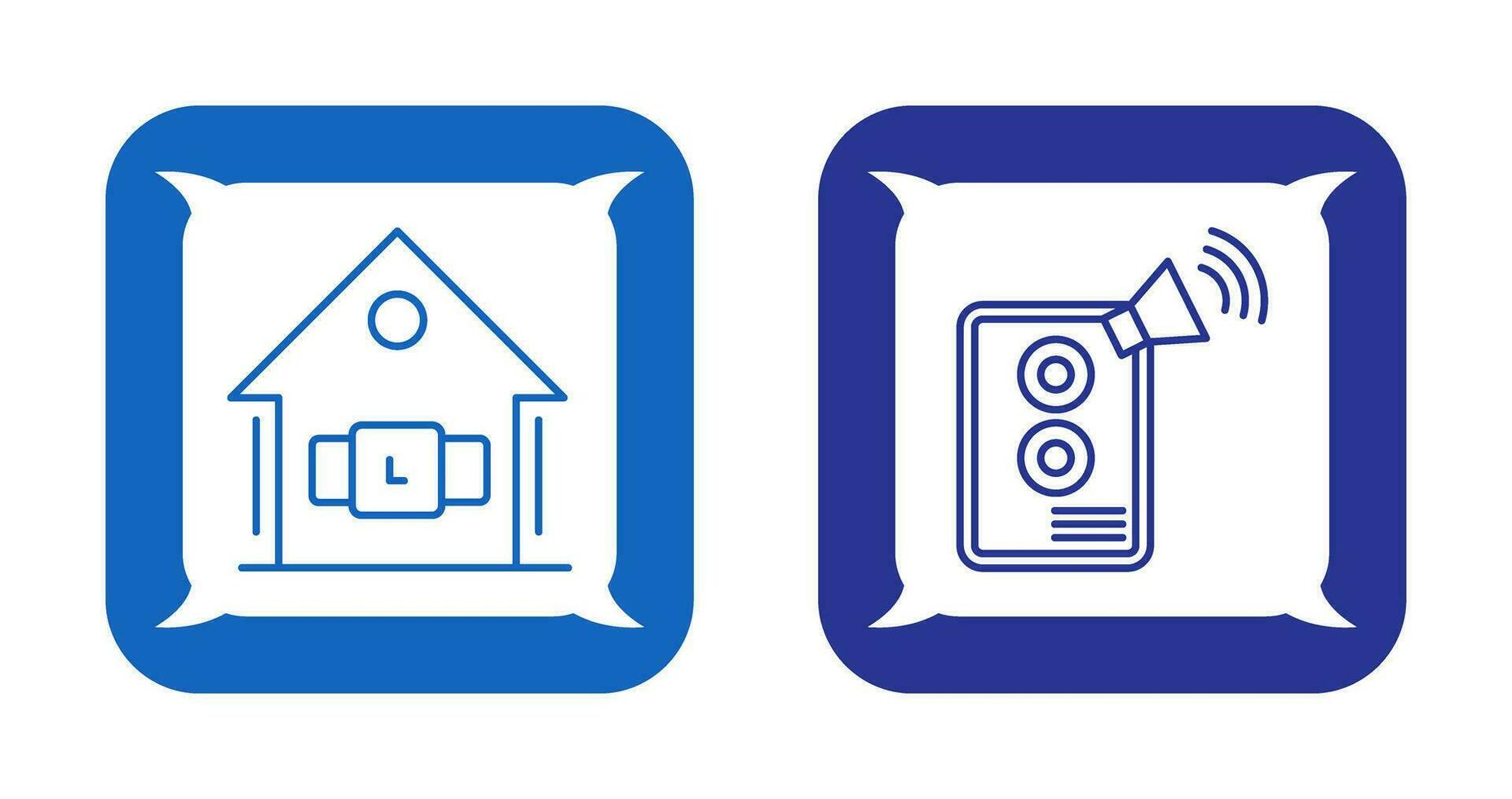 Smartwatch and Speaker Icon vector