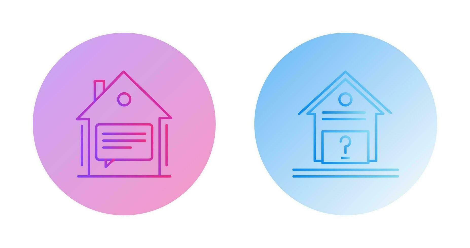 Message and Unknown Icon vector