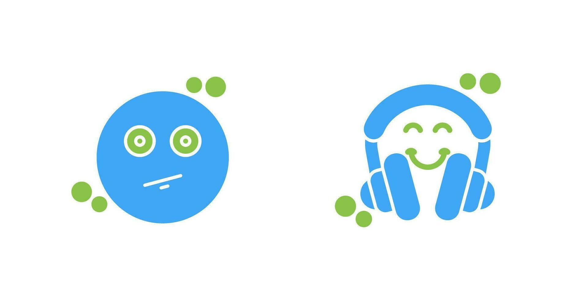 Neutral and Headphones Icon vector