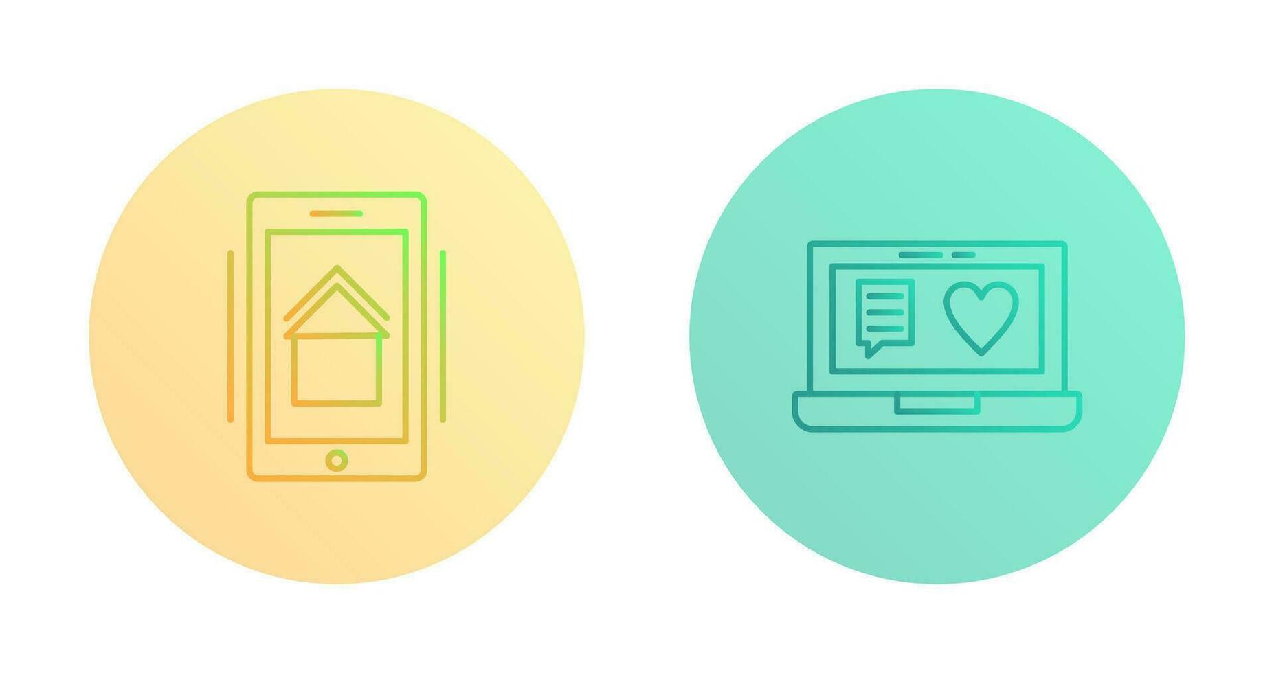 Smart Phone and Chat and Laptop Icon vector