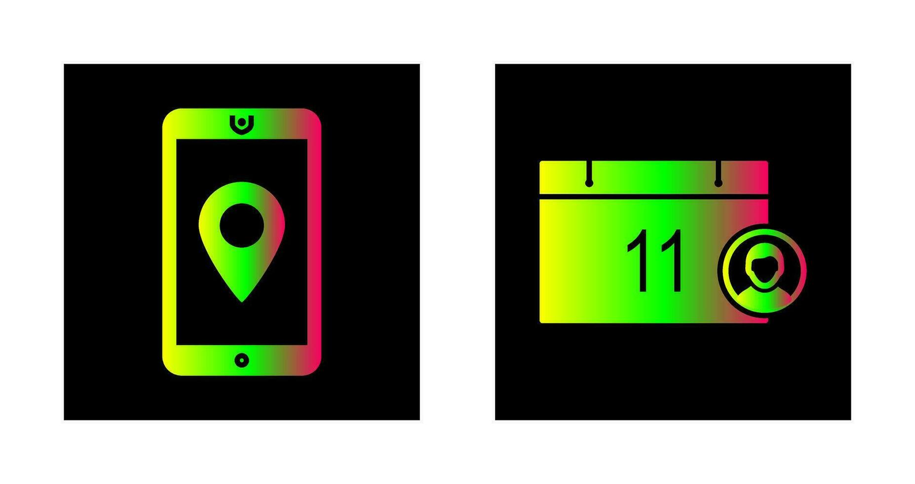 gps service and event management Icon vector