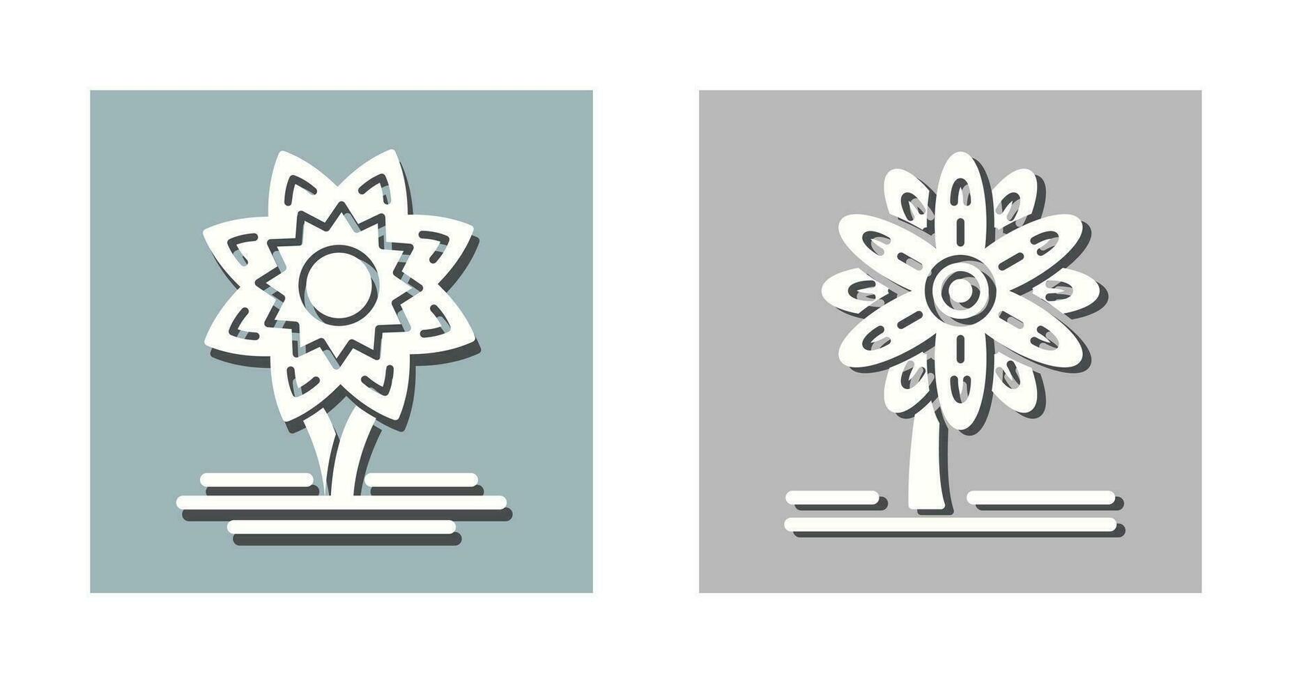 Daffodil and Daisy Icon vector
