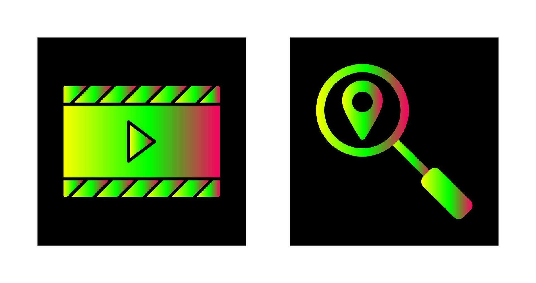 video animation and tracking services Icon vector