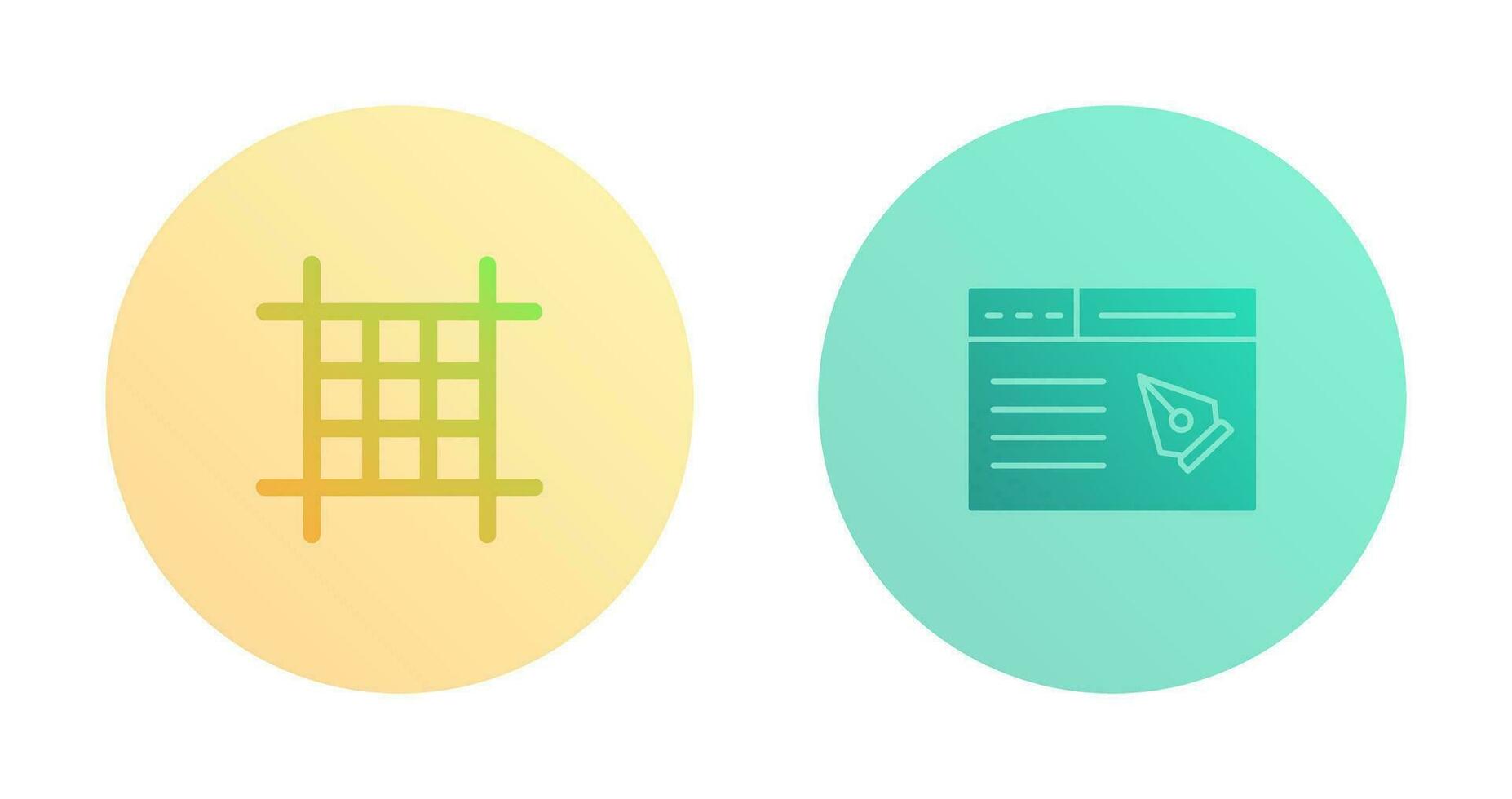 Square Layout and Web Page Icon vector