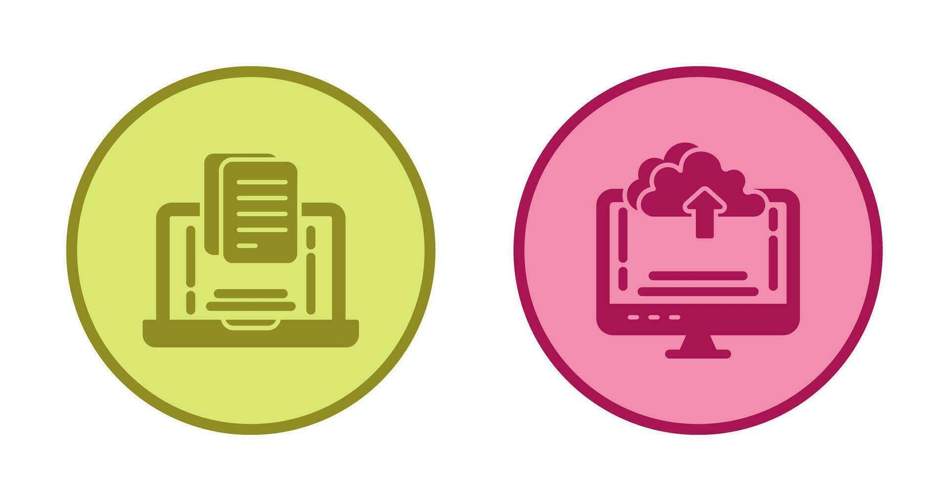 Document and Upload Icon vector