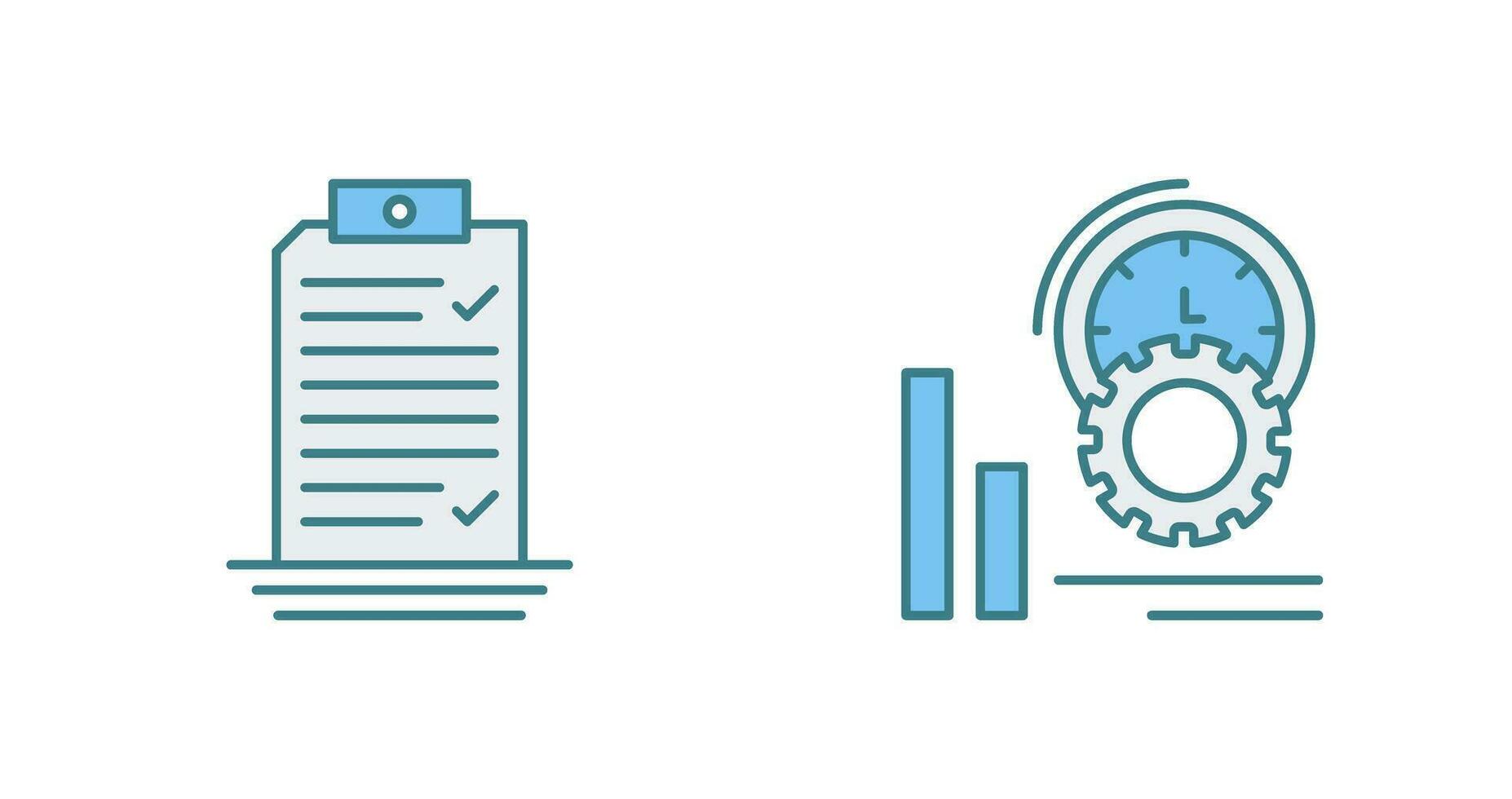 Check List and Performance Icon vector