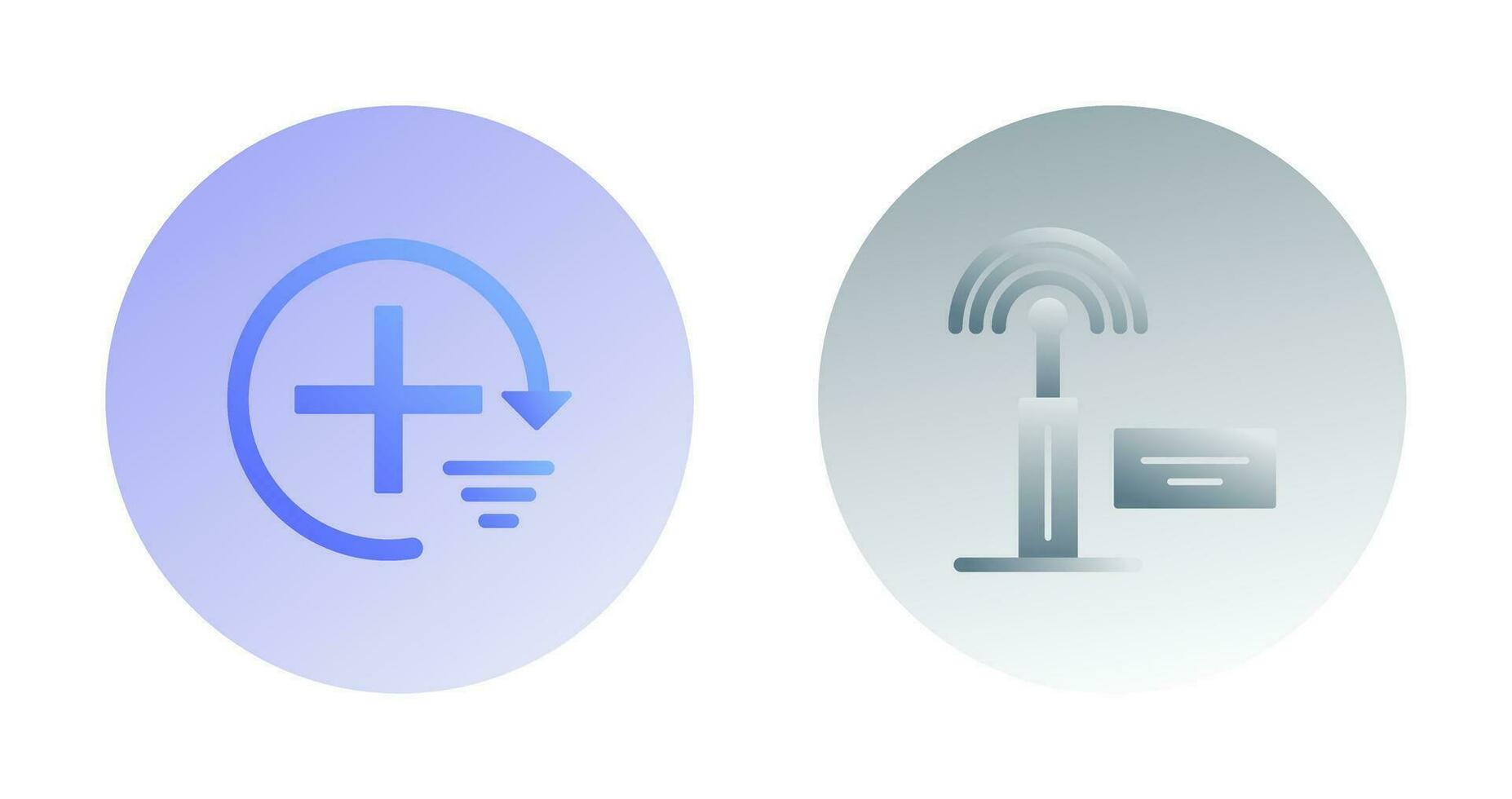 Add and Signal Icon vector