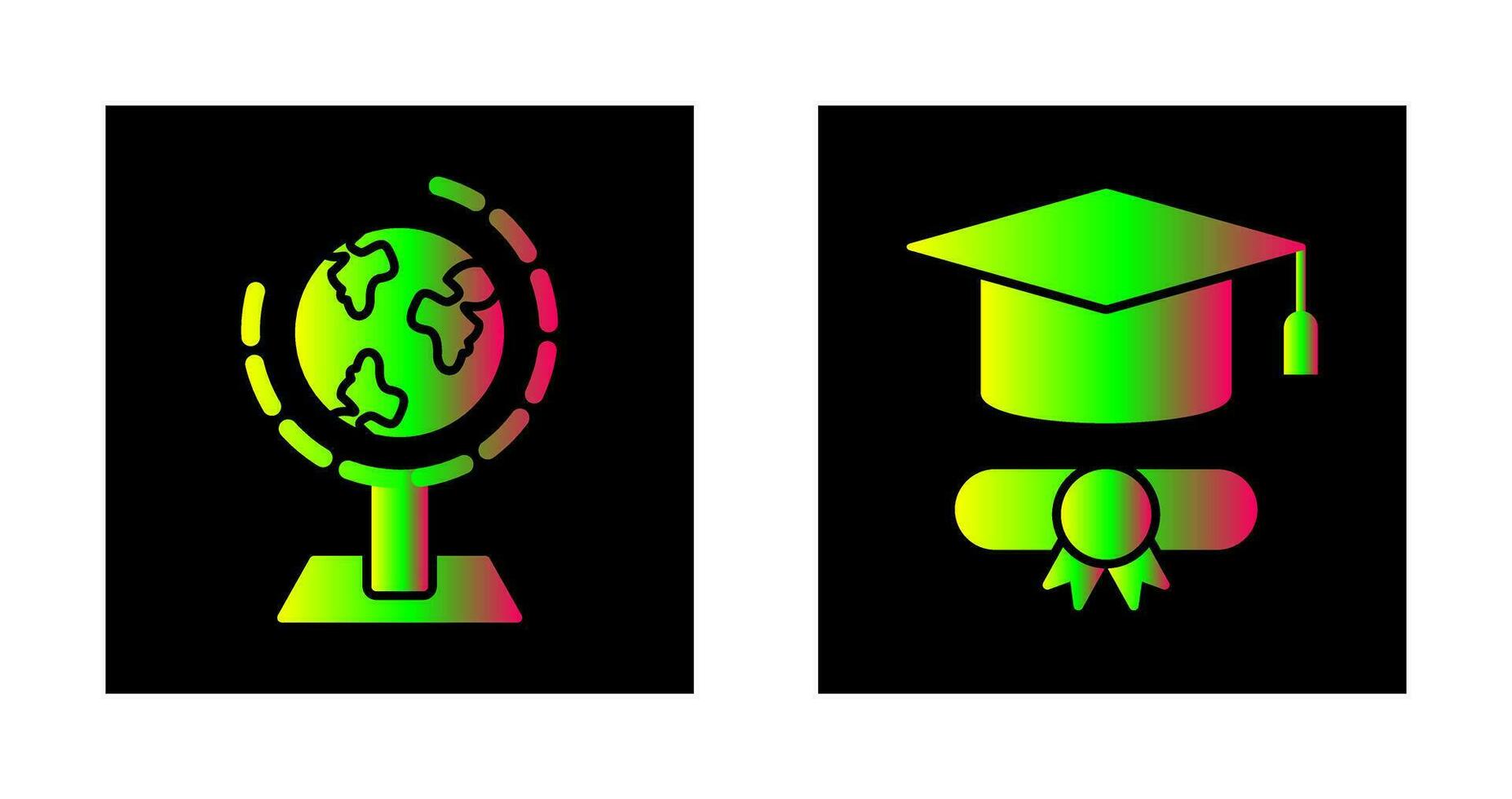 Geography and Graduation  Icon vector