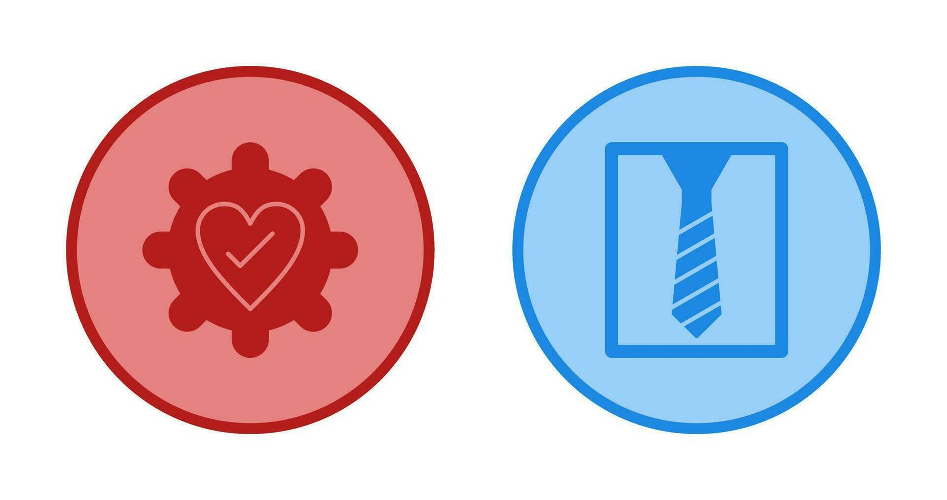 Gear and Tie Icon vector