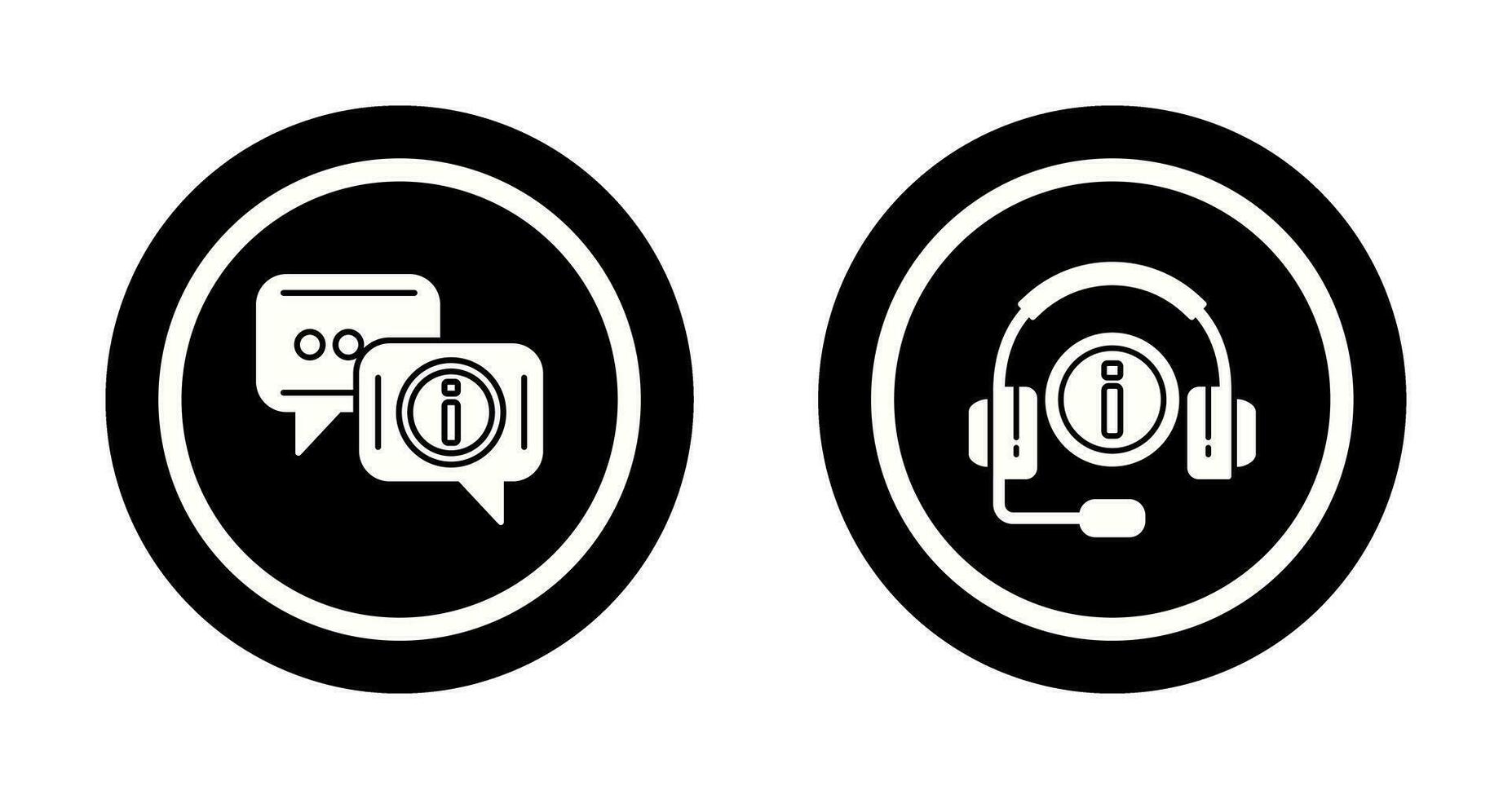 chat box and informatiion Icon vector