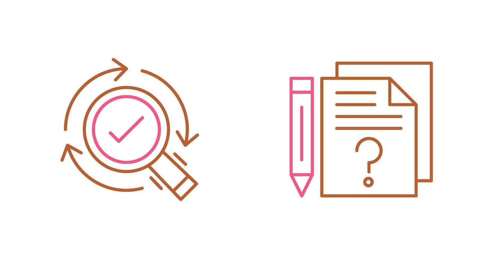 Research and Question Icon vector