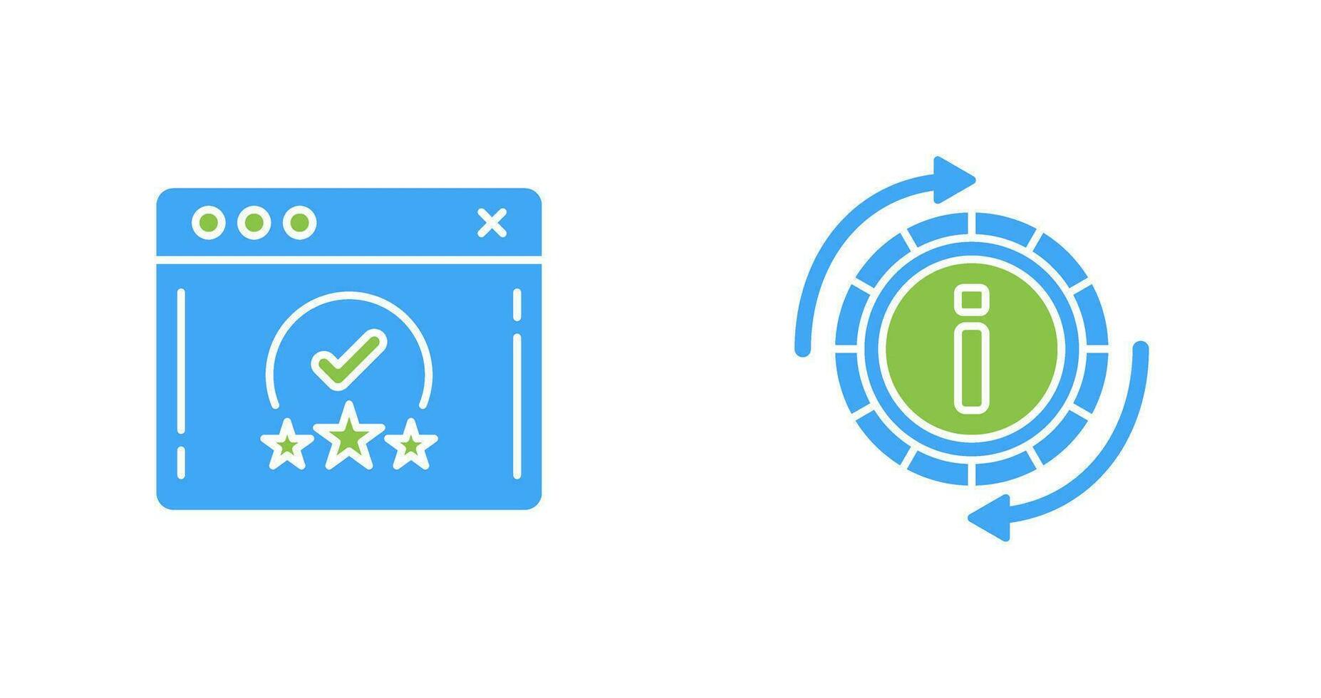 rating and refresh  Icon vector