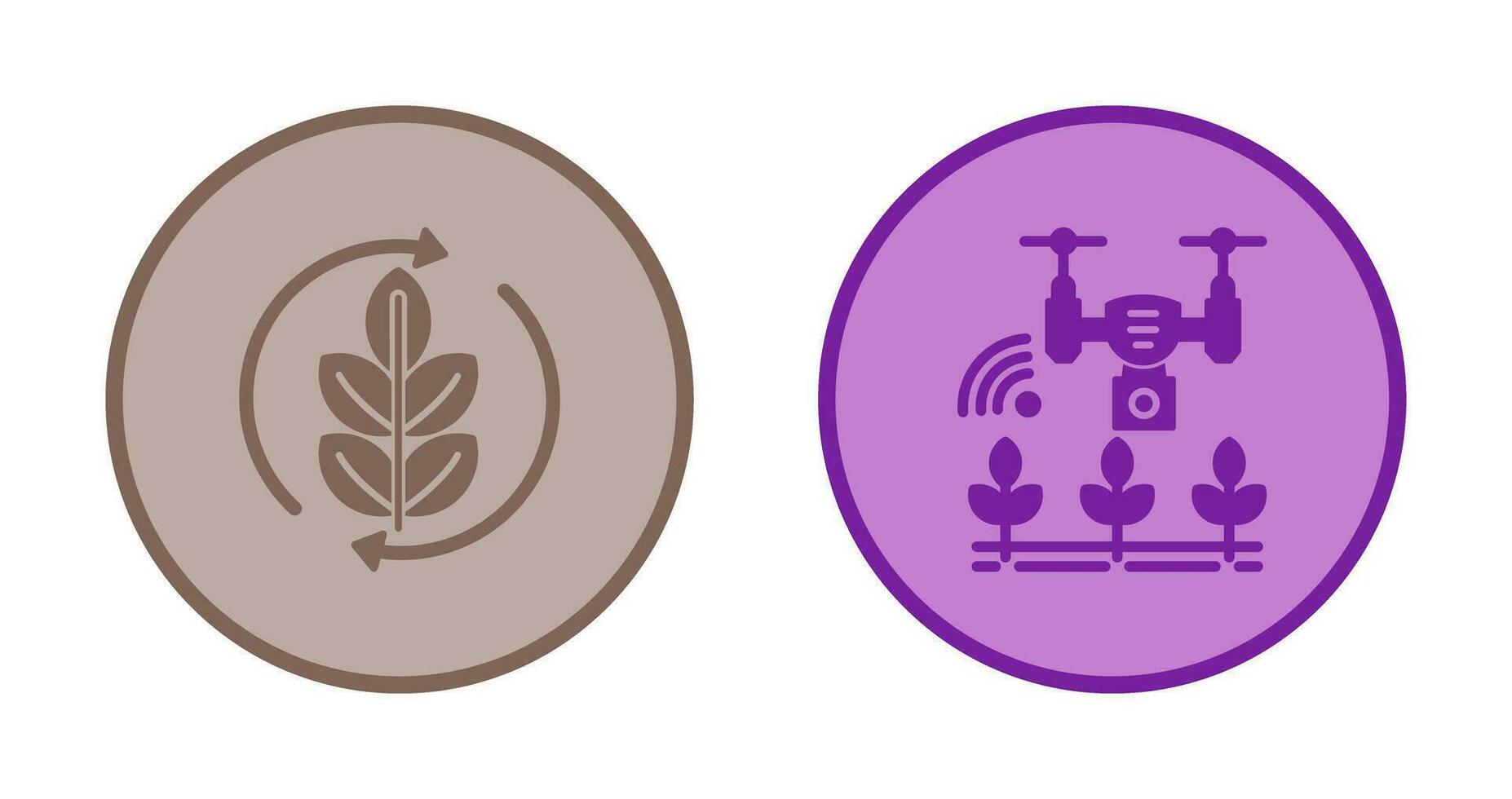 Agronomy and Smart Farm Icon vector
