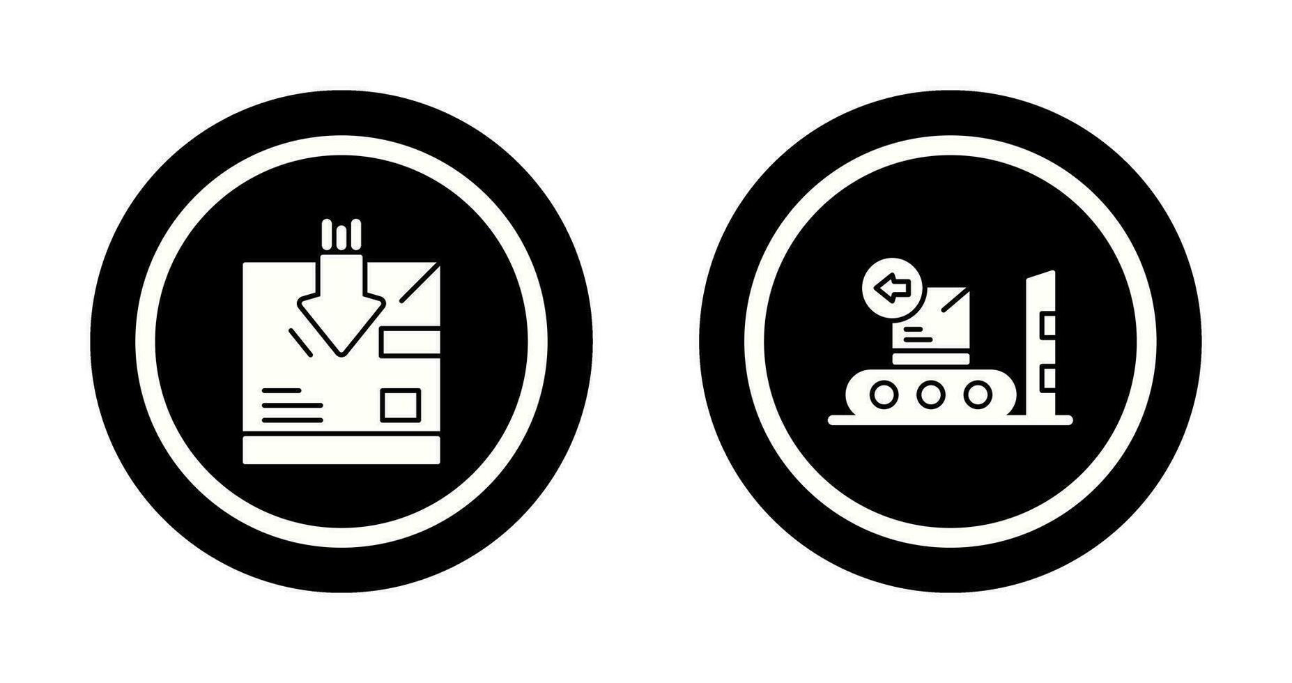 return and delivery Icon vector