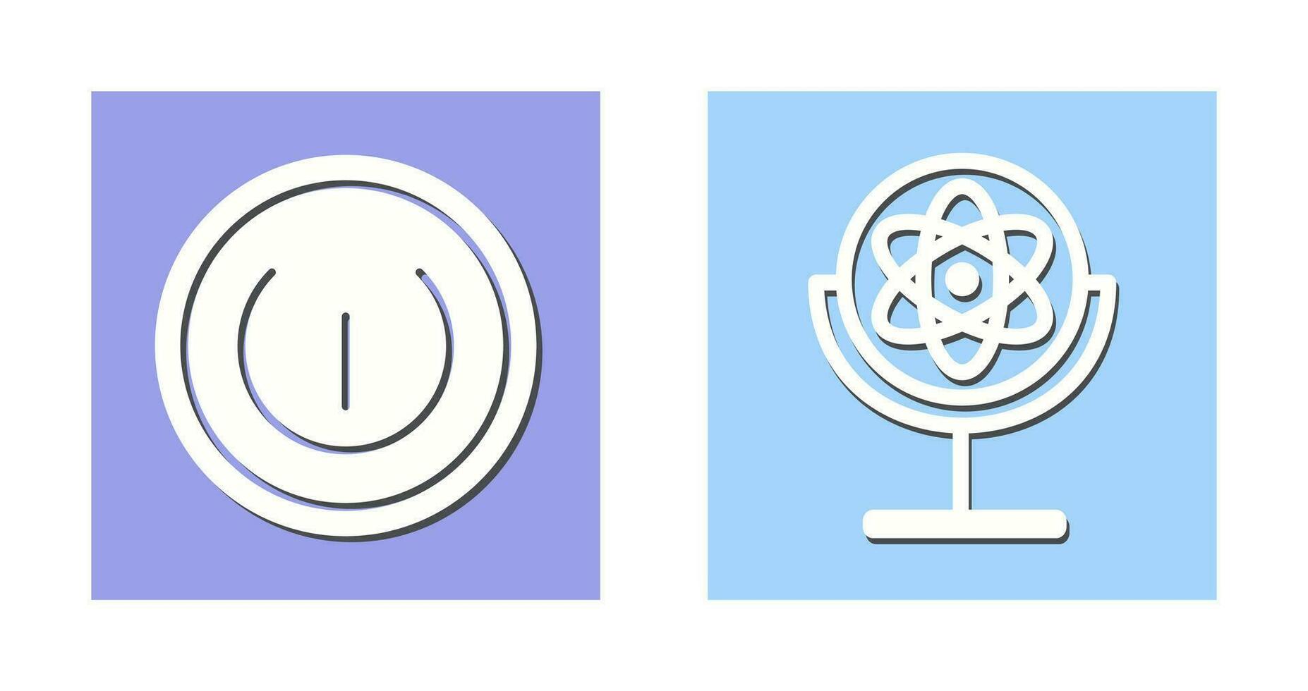 Gyroscope and Power Icon vector