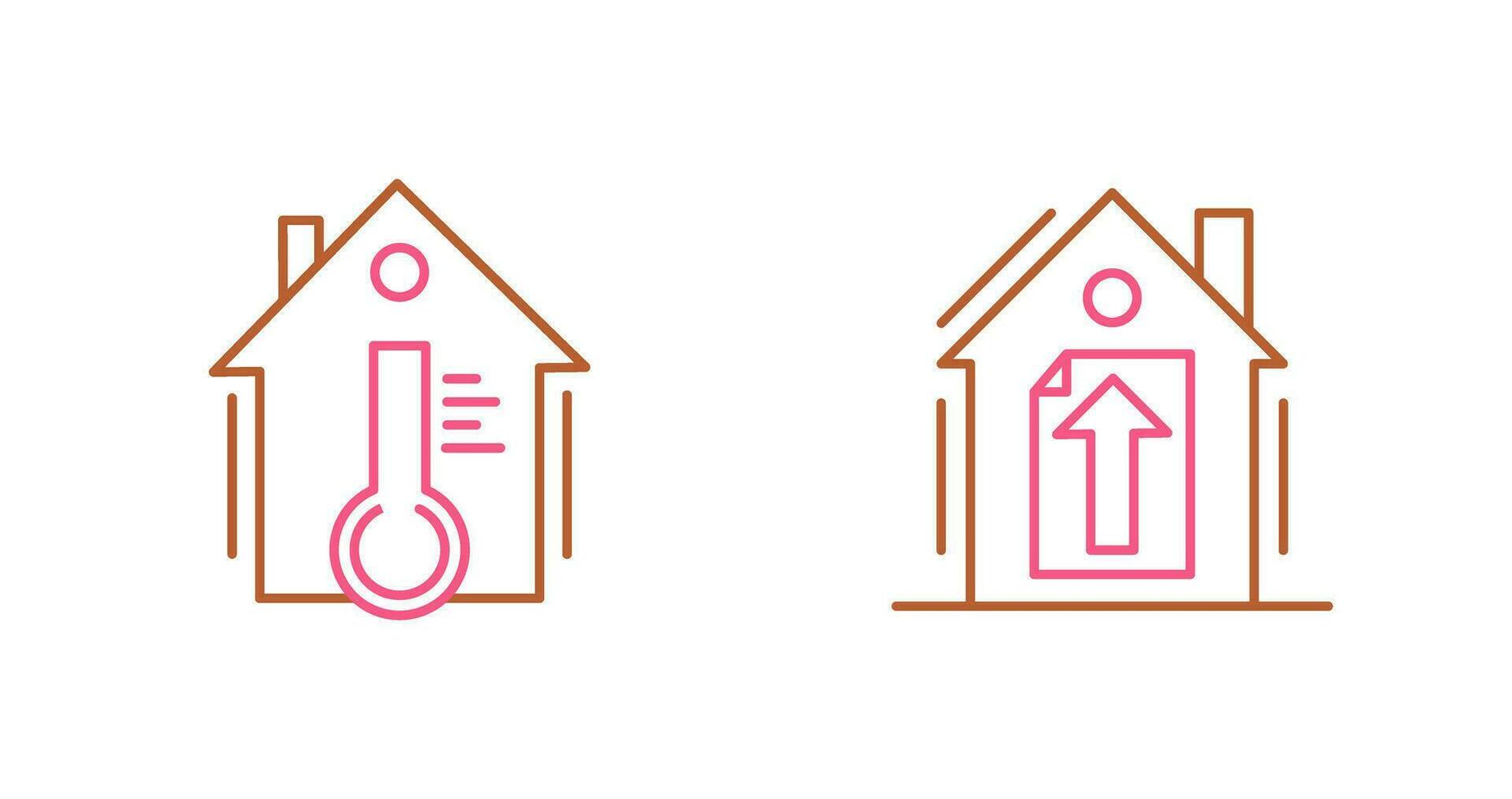 Temperature and Upload Icon vector