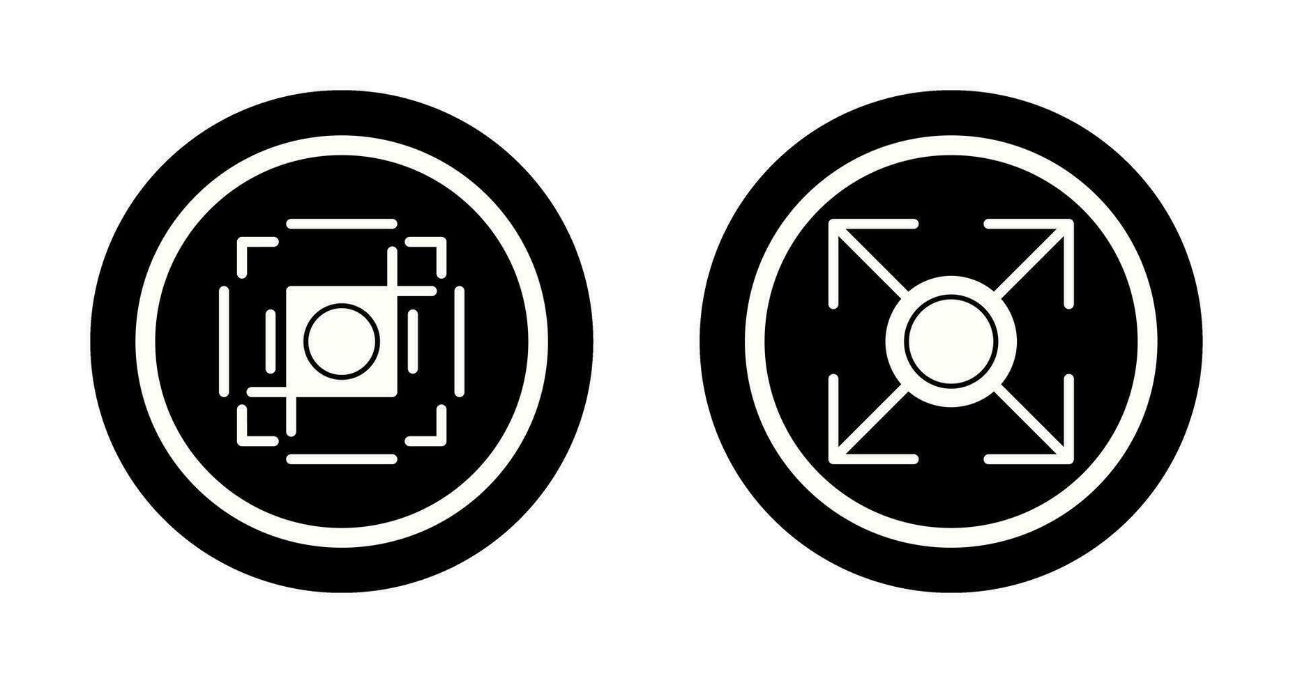 crop and expand Icon vector