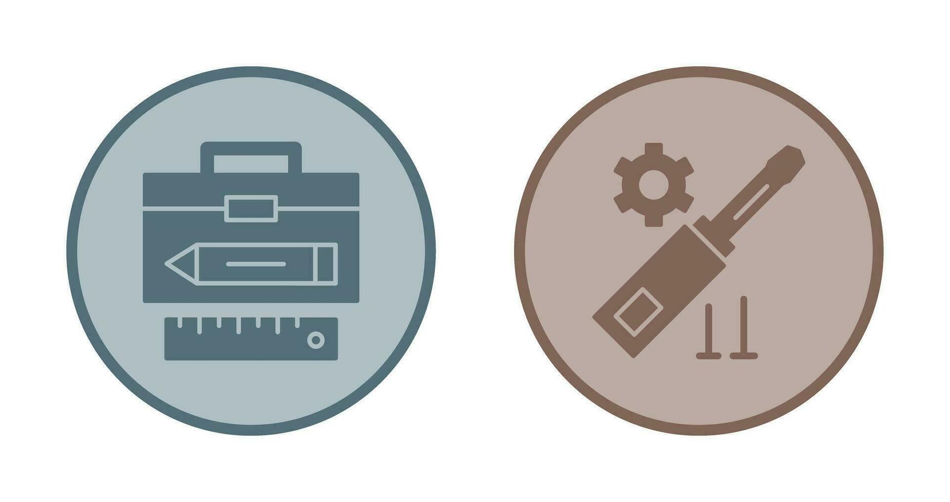 Geometry and Gear Icon vector