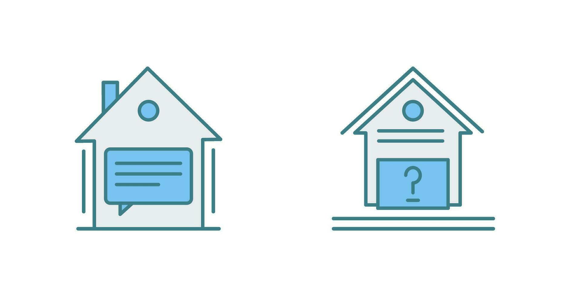 Message and Unknown Icon vector
