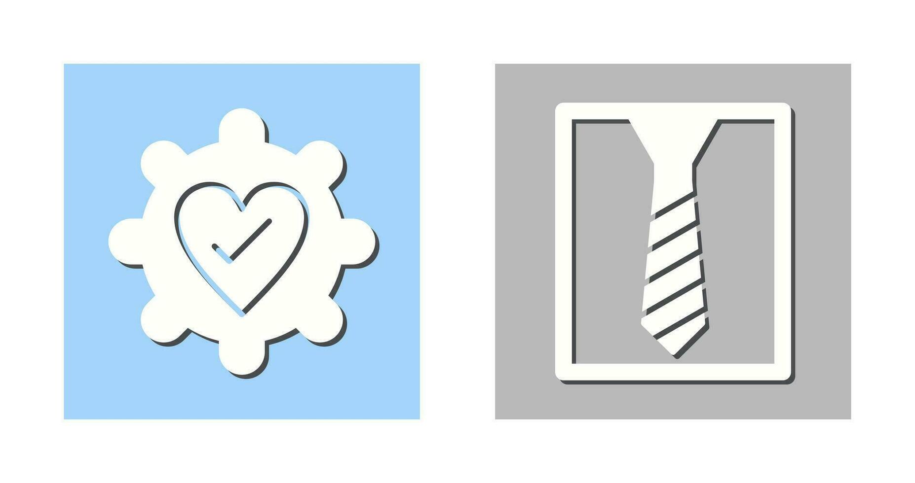 Gear and Tie Icon vector