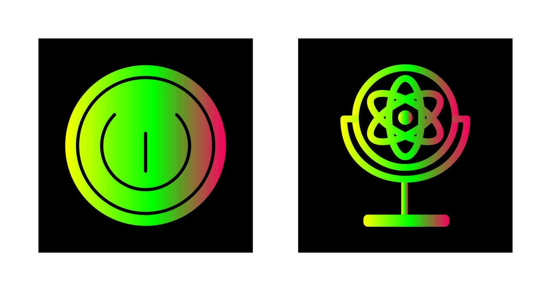 Gyroscope and Power Icon vector