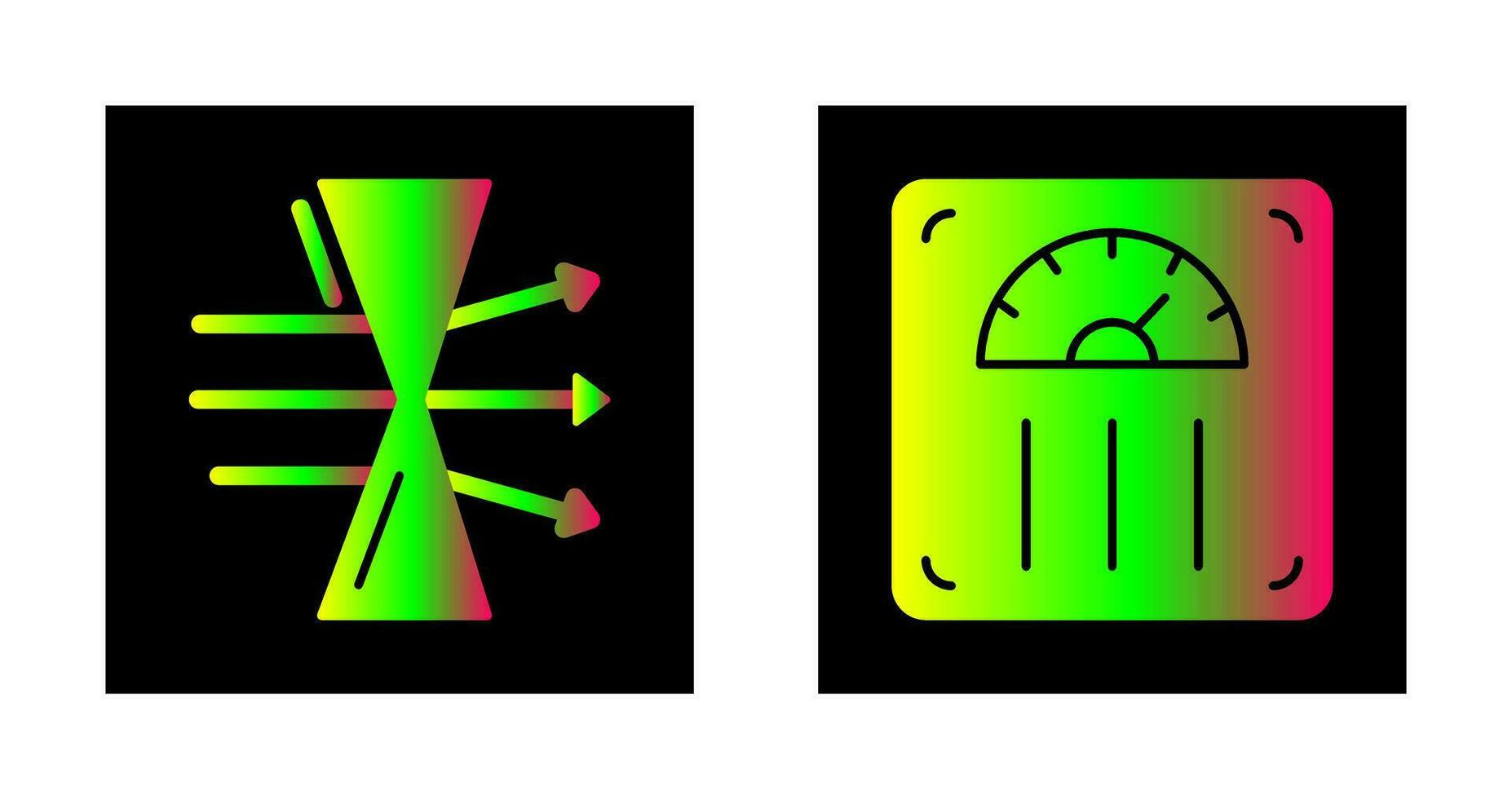 Dispersion and Weight Scale Icon vector