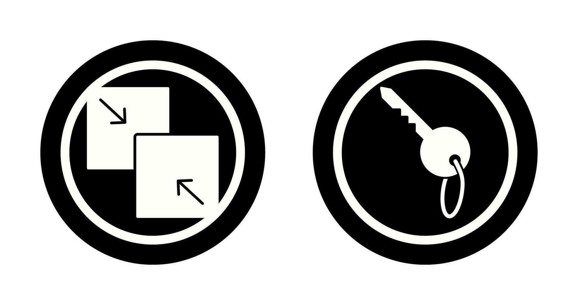 Combine and Key Icon vector