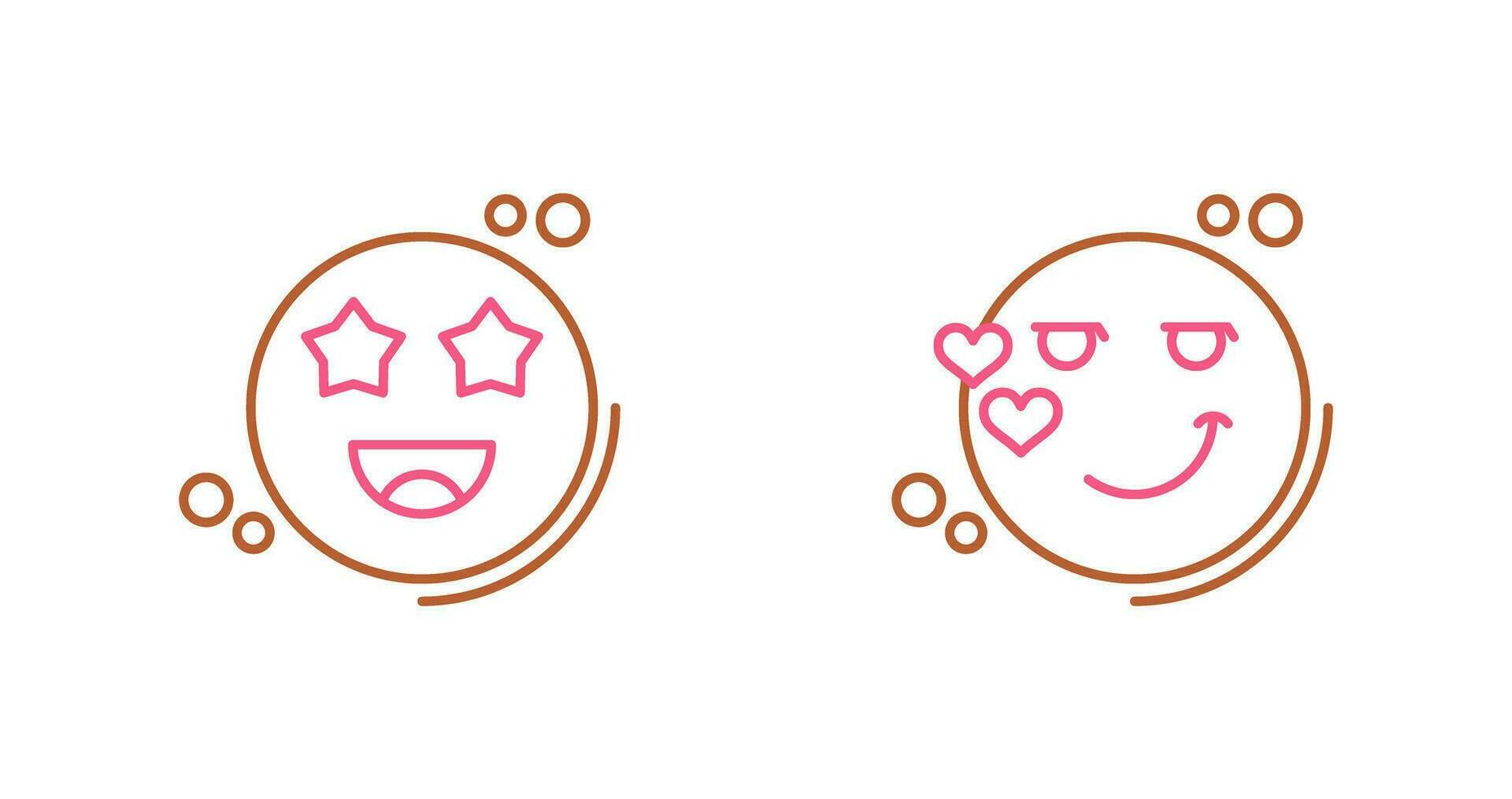 Starstruck and Flirty Icon vector