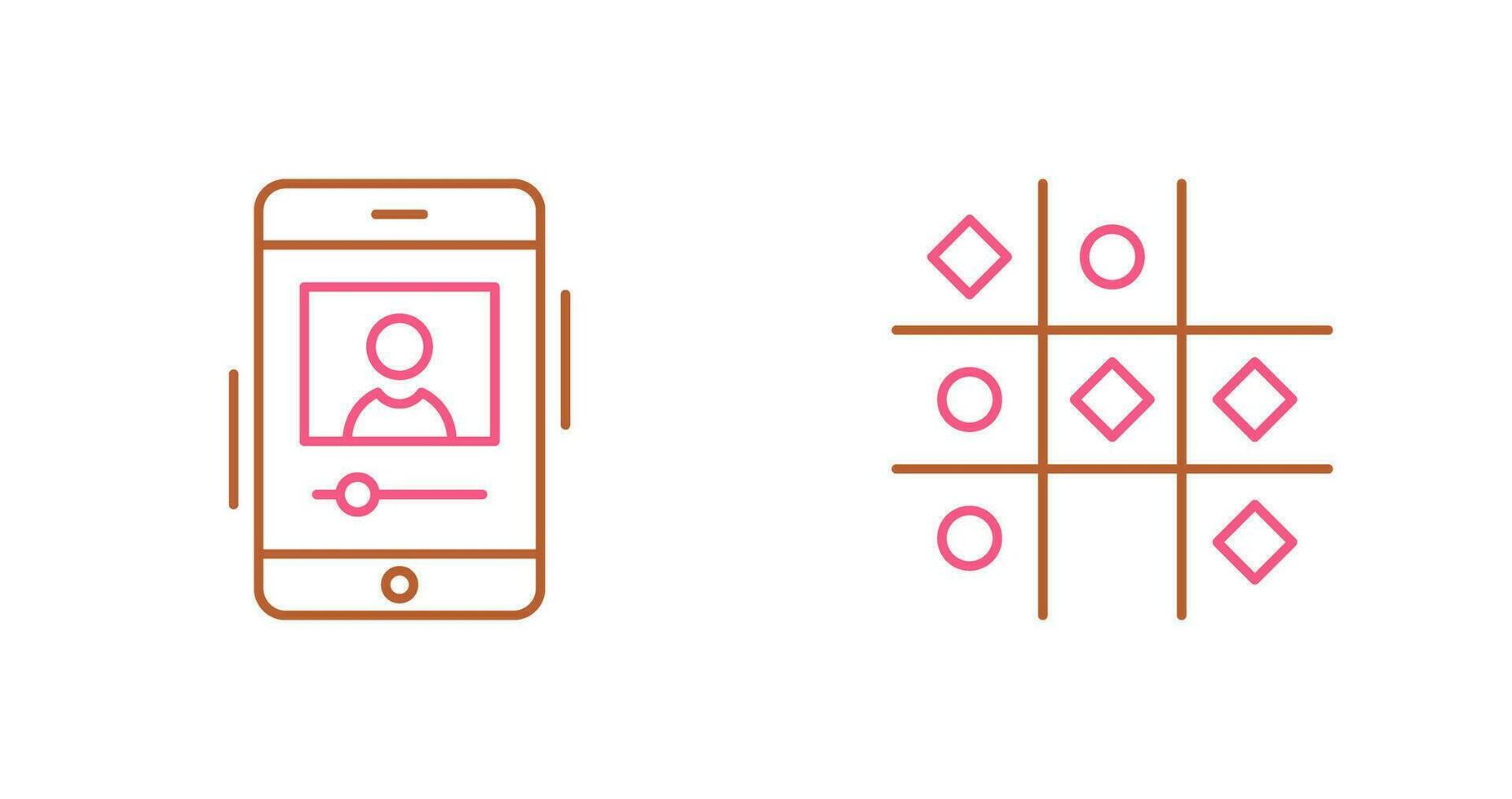 log and Tic Tac Toe Icon vector