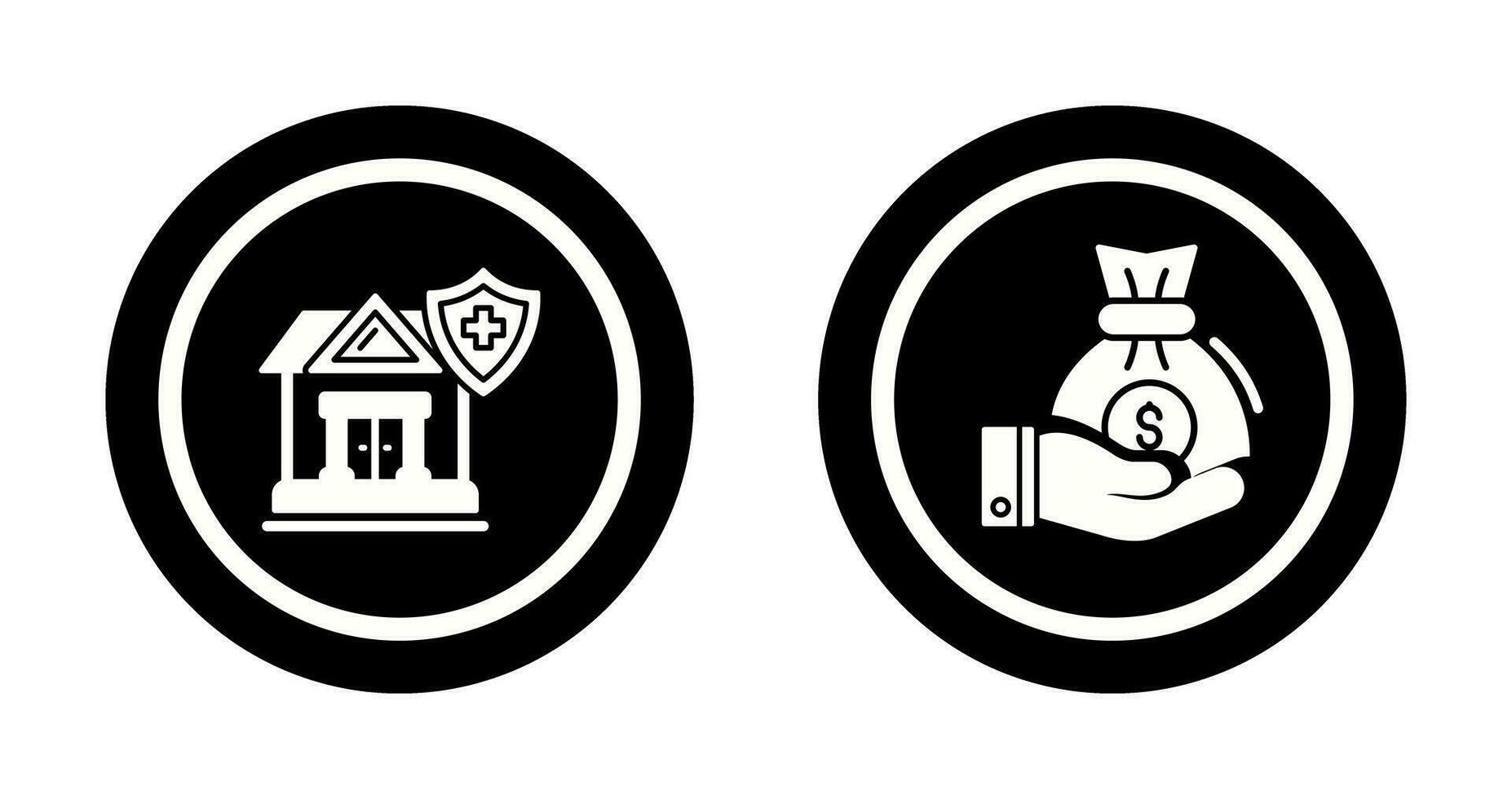 Health and Investment Icon vector