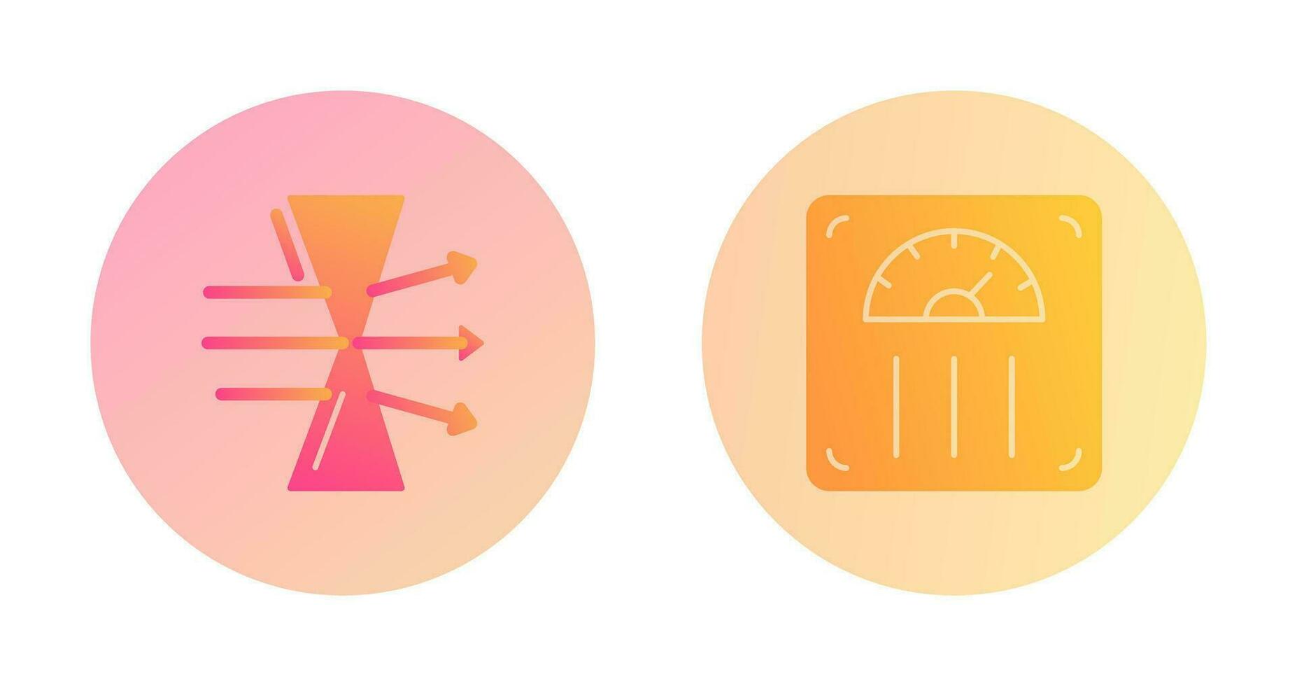 Dispersion and Weight Scale Icon vector